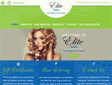 Tablet Screenshot of elitestylesalon.com
